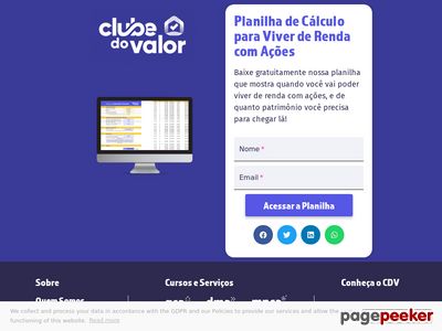 Planilha De Clculo Para Viver De Renda Com Aes